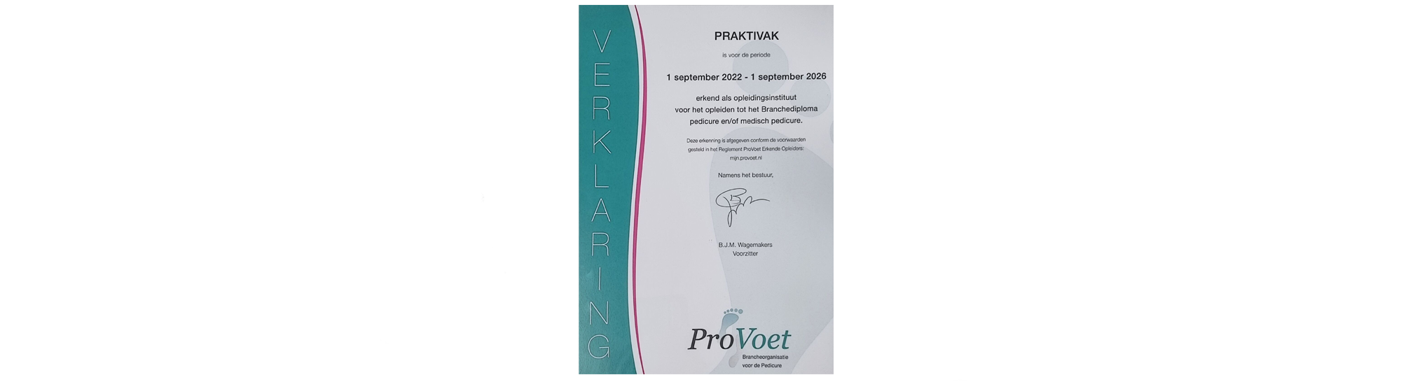 Provoet certificaat